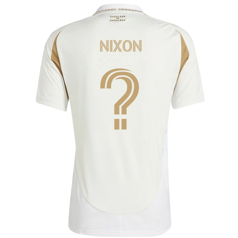 Danxen Men Shakir Nixon #0 White Brown Away Jersey 2025/26 T-Shirt
