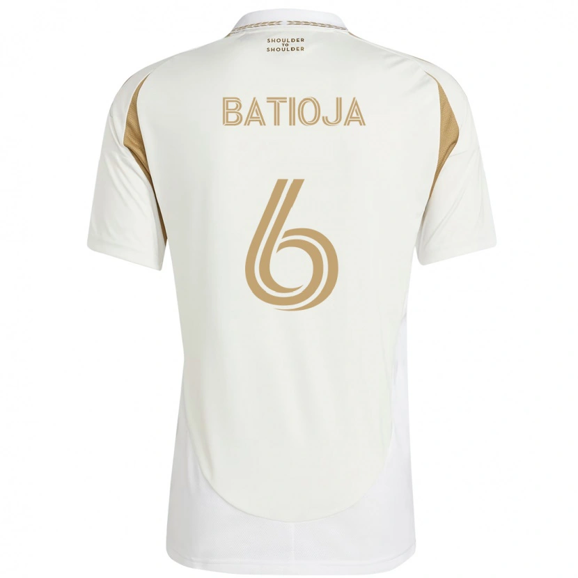 Danxen Men Jeremy Batioja #6 White Brown Away Jersey 2025/26 T-Shirt