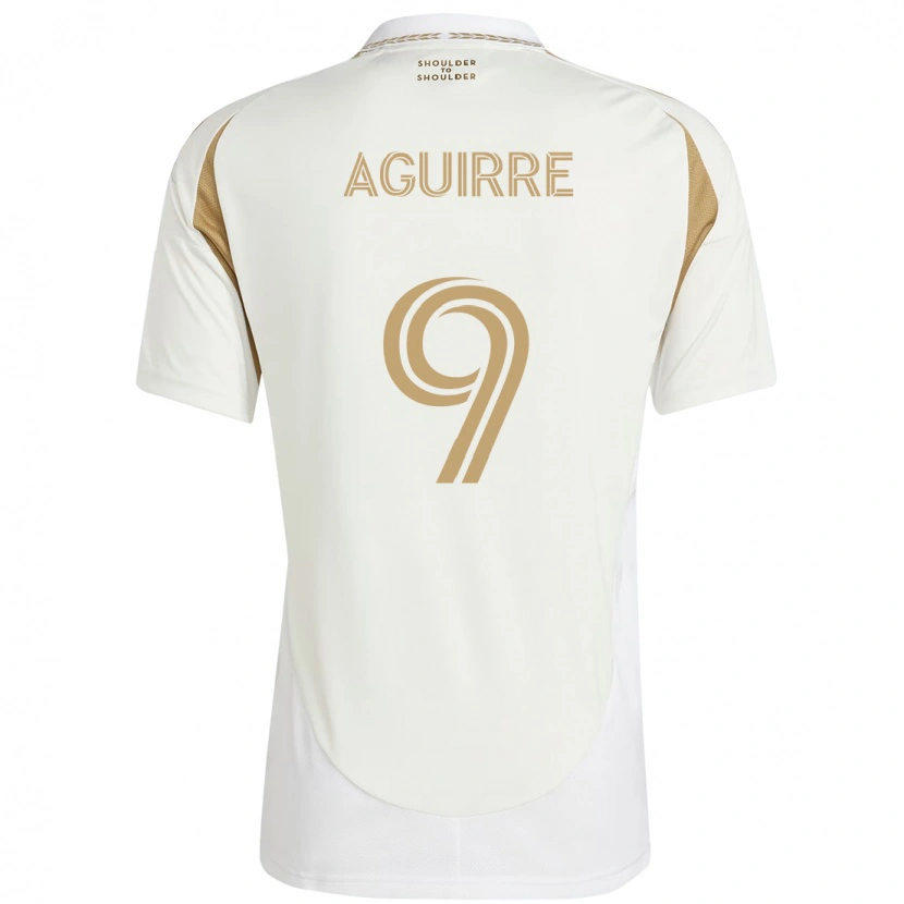 Danxen Men Dustin Aguirre #9 White Brown Away Jersey 2025/26 T-Shirt