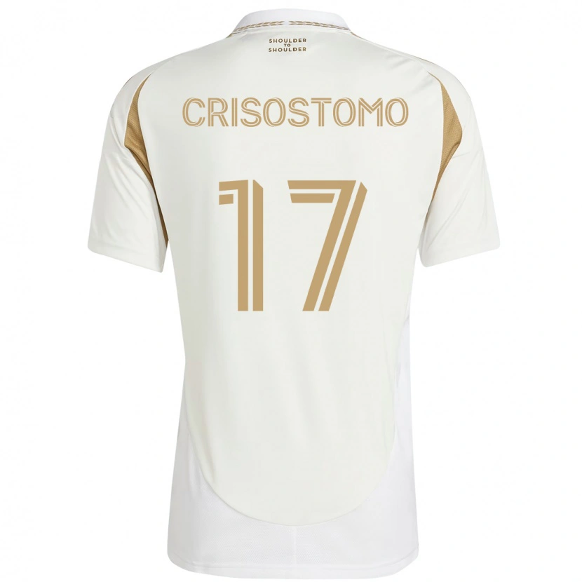 Danxen Men Danny Crisostomo #17 White Brown Away Jersey 2025/26 T-Shirt