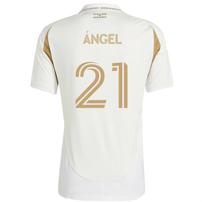 Danxen Men Tomás Ángel #21 White Brown Away Jersey 2025/26 T-Shirt