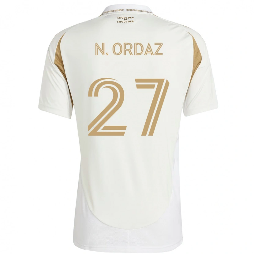 Danxen Men Nathan Ordaz #27 White Brown Away Jersey 2025/26 T-Shirt