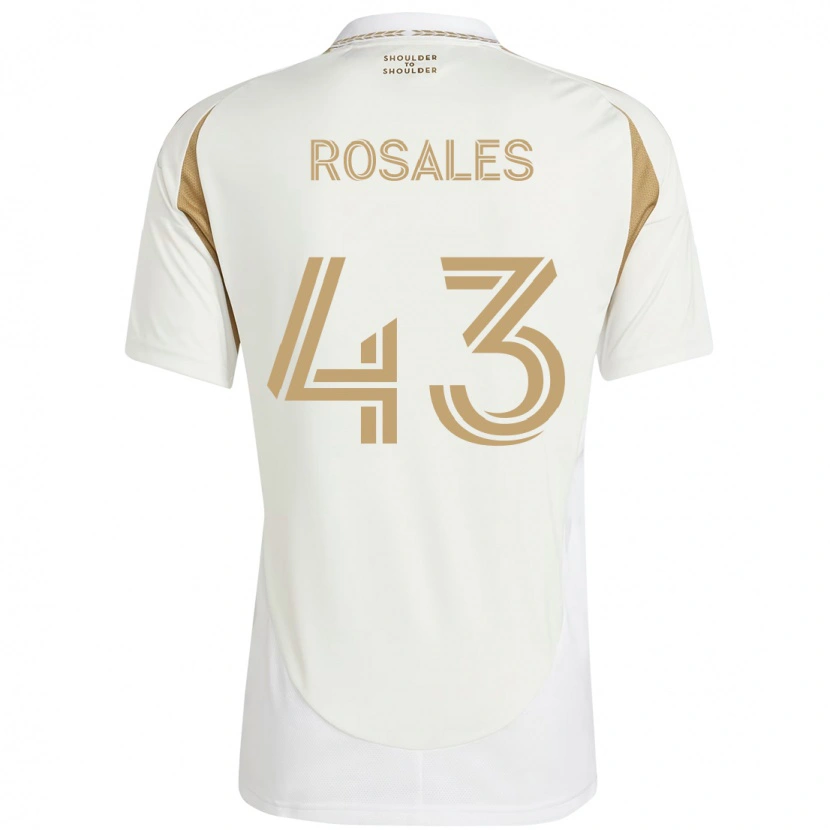 Danxen Men Diego Rosales #43 White Brown Away Jersey 2025/26 T-Shirt