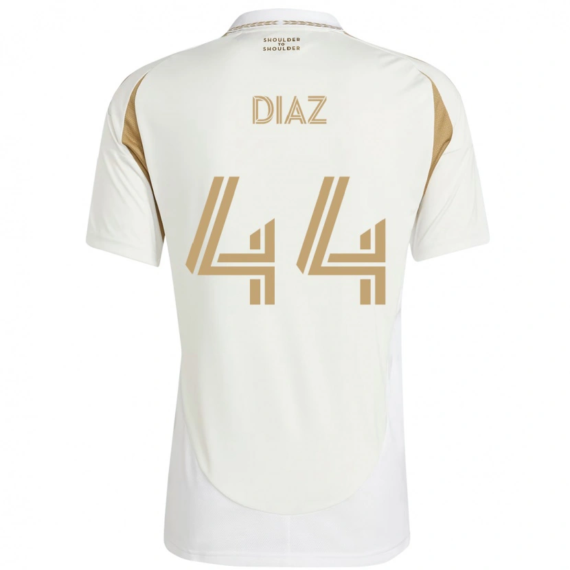 Danxen Men Christian Díaz #44 White Brown Away Jersey 2025/26 T-Shirt