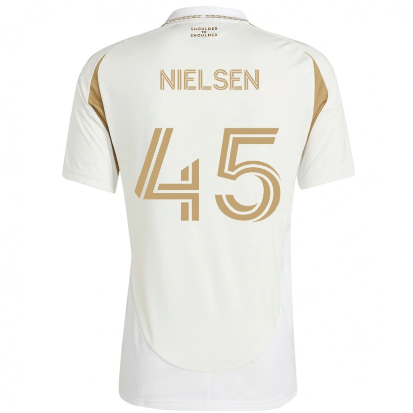 Danxen Men Kenny Nielsen #45 White Brown Away Jersey 2025/26 T-Shirt