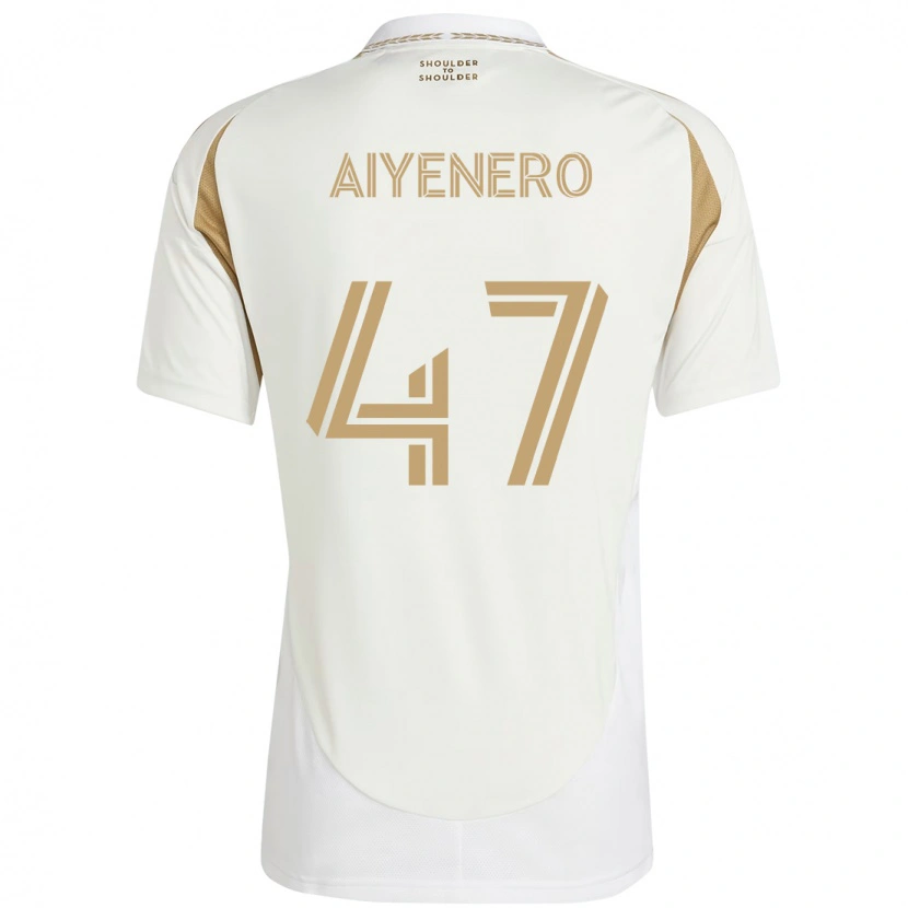 Danxen Men Marius Aiyenero #47 White Brown Away Jersey 2025/26 T-Shirt