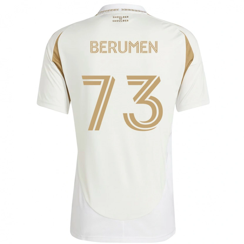 Danxen Men Eddy Berumen #73 White Brown Away Jersey 2025/26 T-Shirt