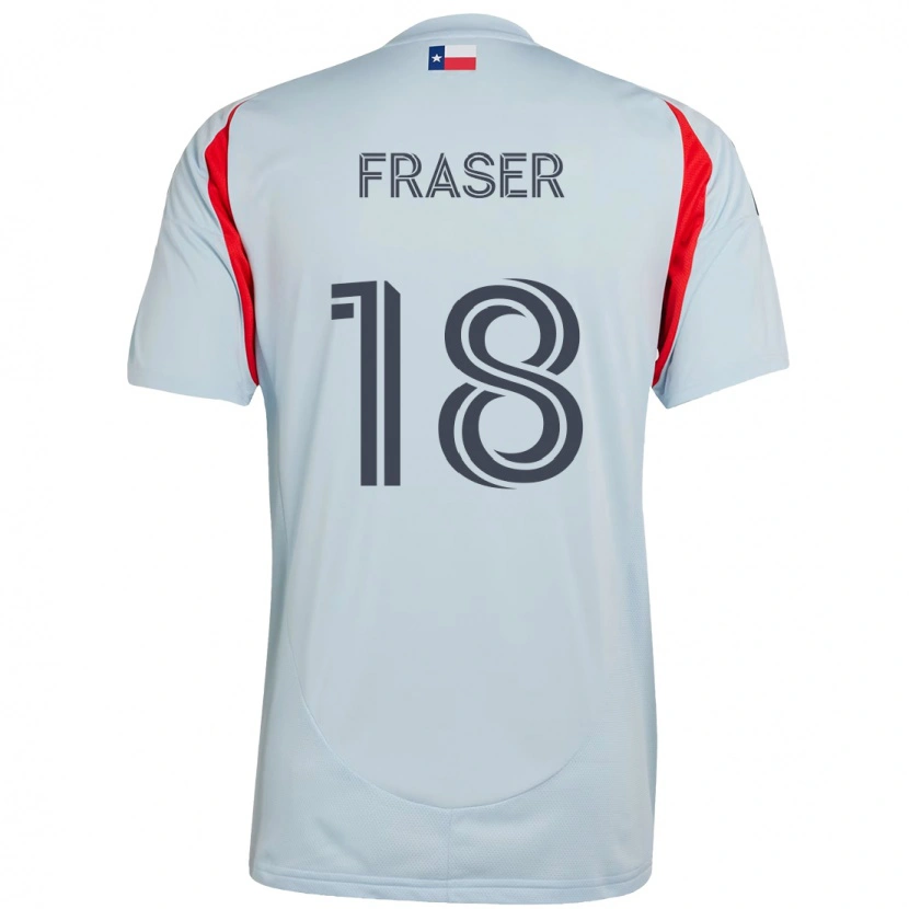 Danxen Men Liam Fraser #18 Light Blue Red Away Jersey 2025/26 T-Shirt