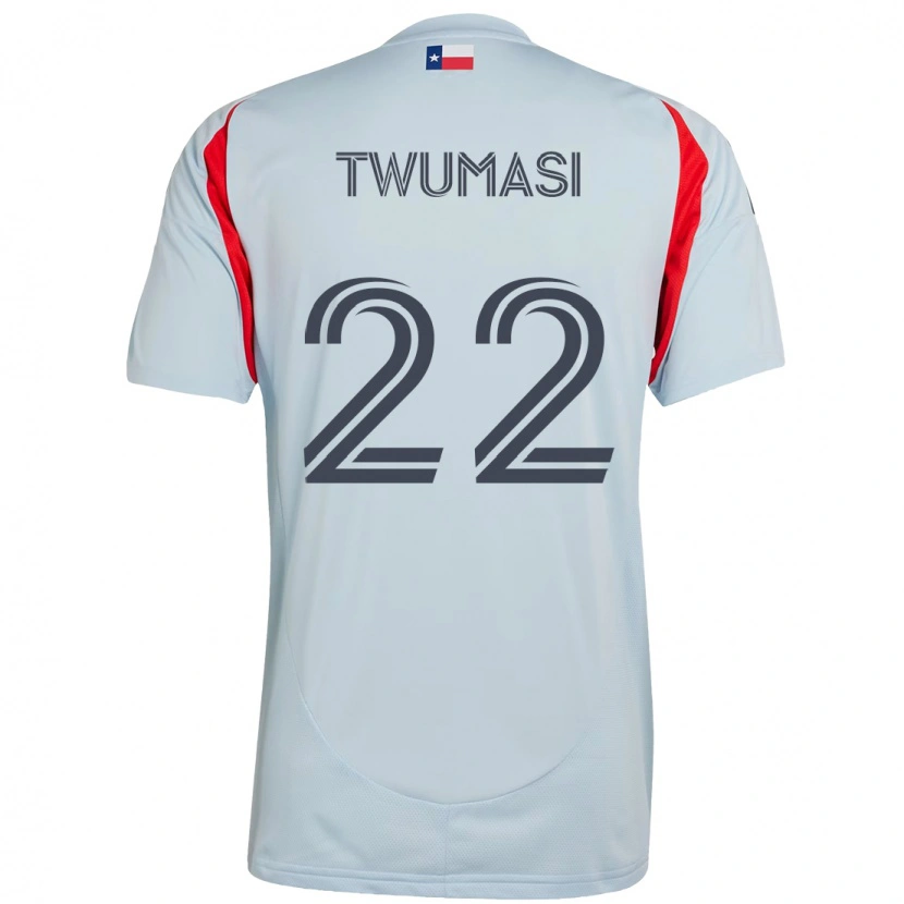 Danxen Men Ema Twumasi #22 Light Blue Red Away Jersey 2025/26 T-Shirt