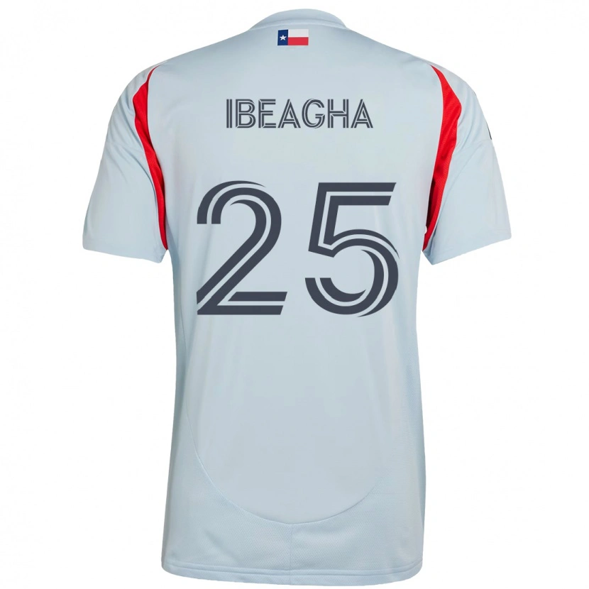 Danxen Men Sebastien Ibeagha #25 Light Blue Red Away Jersey 2025/26 T-Shirt