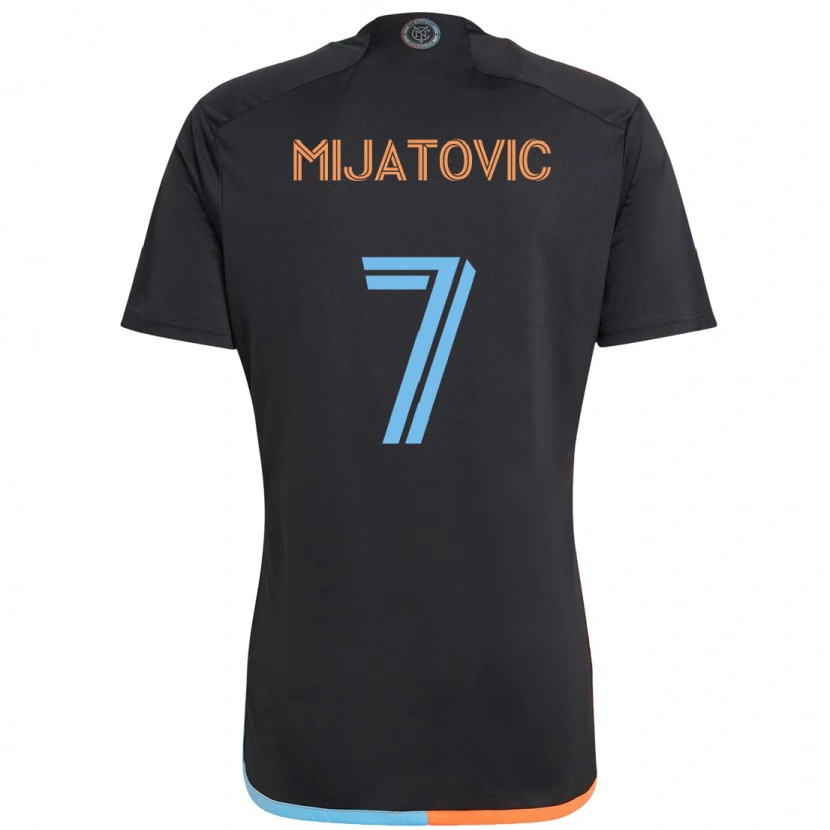 Danxen Men Jovan Mijatovic #7 Black Blue Orange Away Jersey 2025/26 T-Shirt