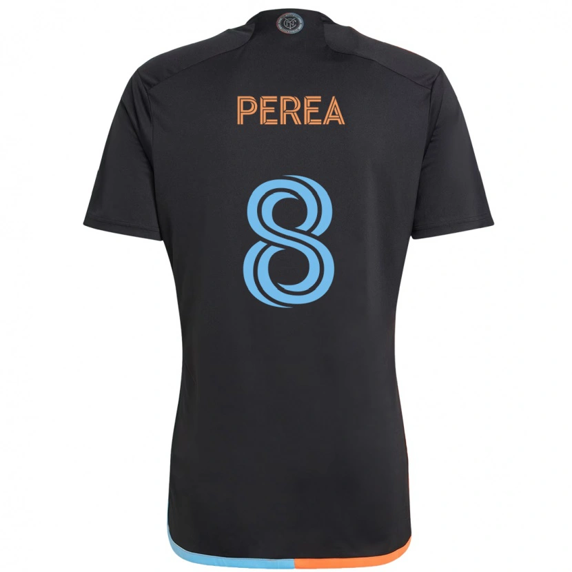 Danxen Men Andrés Perea #8 Black Blue Orange Away Jersey 2025/26 T-Shirt