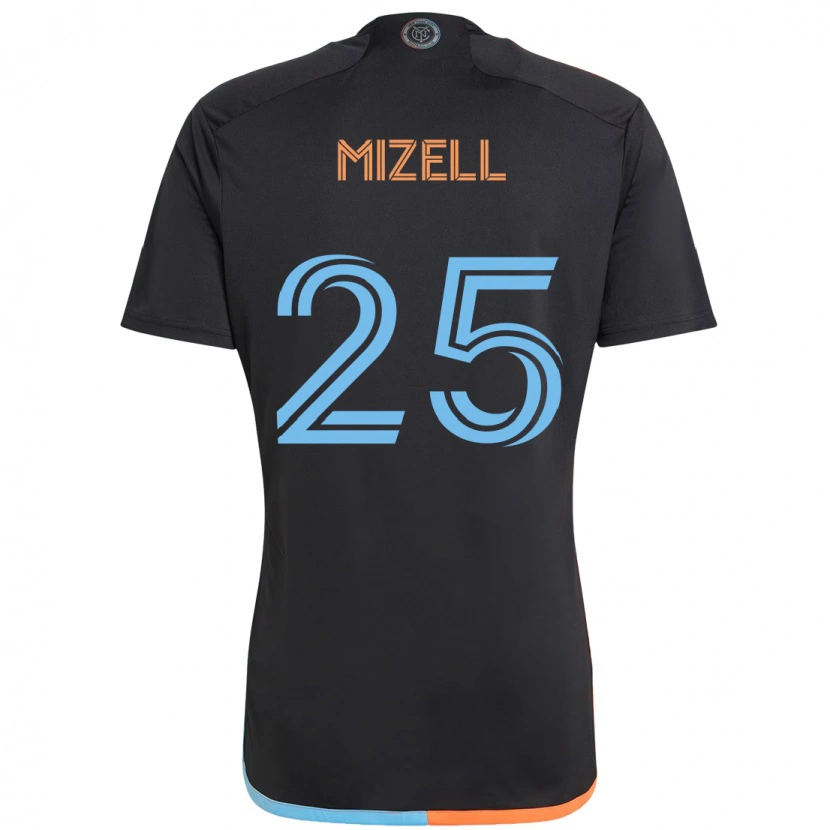 Danxen Men Cody Mizell #25 Black Blue Orange Away Jersey 2025/26 T-Shirt
