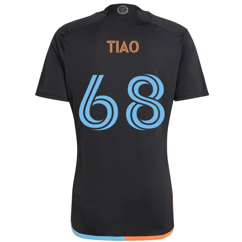 Danxen Men Christopher Tiao #68 Black Blue Orange Away Jersey 2025/26 T-Shirt