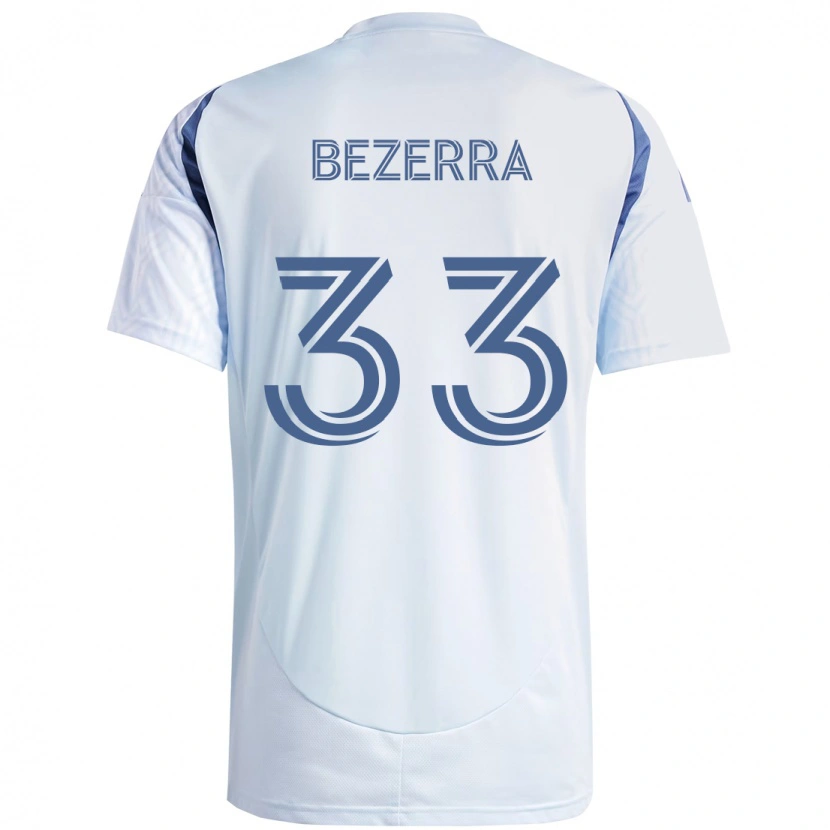 Danxen Men Victor Bezerra #33 Light Sky Blueblue Away Jersey 2025/26 T-Shirt