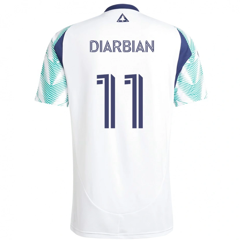 Danxen Men Gevork Diarbian #11 White Blue Away Jersey 2025/26 T-Shirt