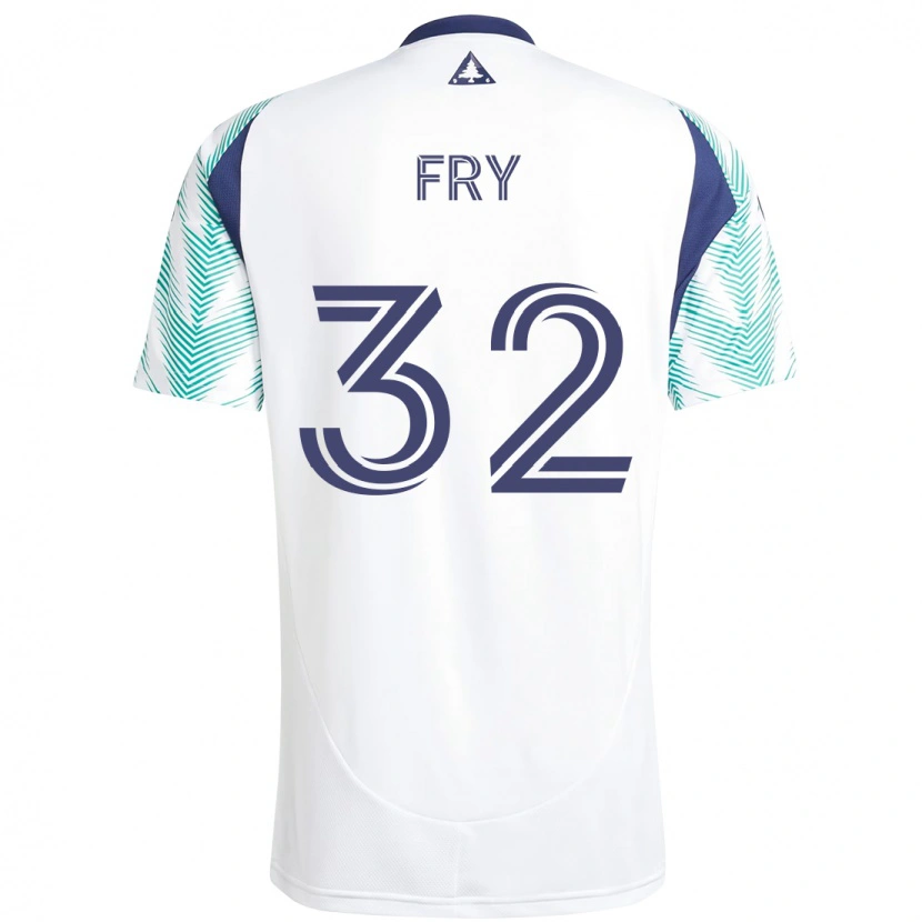 Danxen Men Malcolm Fry #32 White Blue Away Jersey 2025/26 T-Shirt