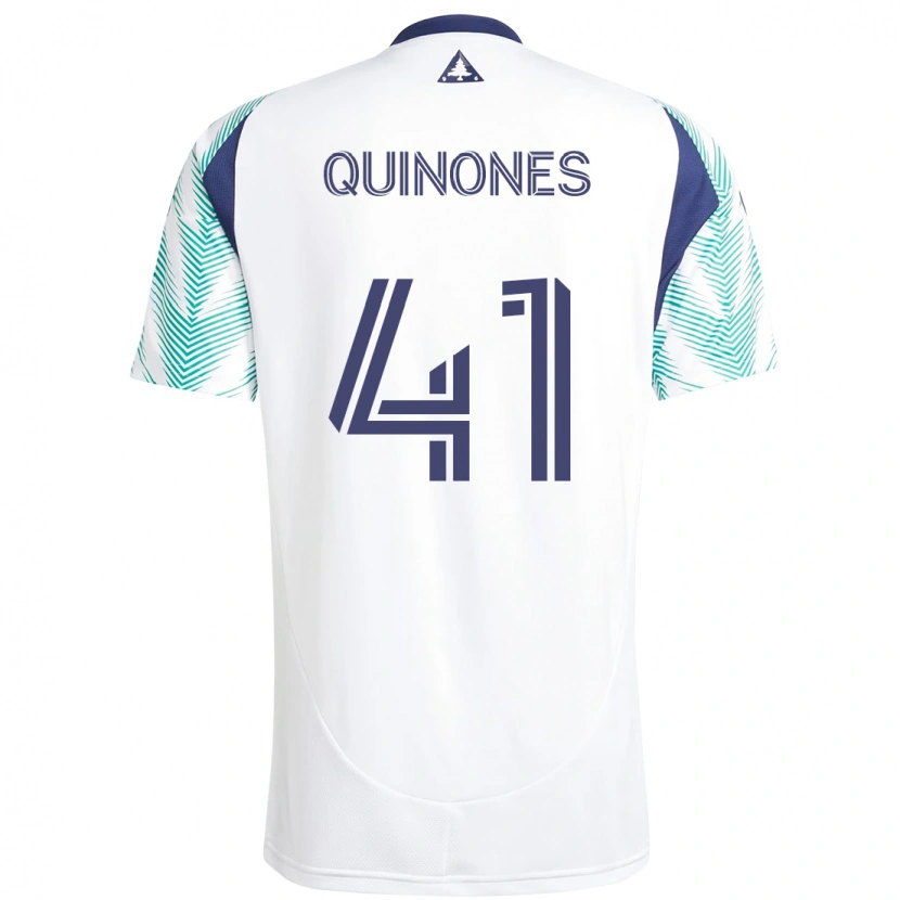 Danxen Men Colby Quiñónes #41 White Blue Away Jersey 2025/26 T-Shirt