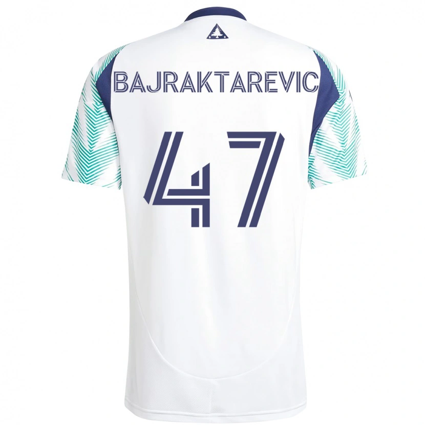 Danxen Men Esmir Bajraktarevic #47 White Blue Away Jersey 2025/26 T-Shirt