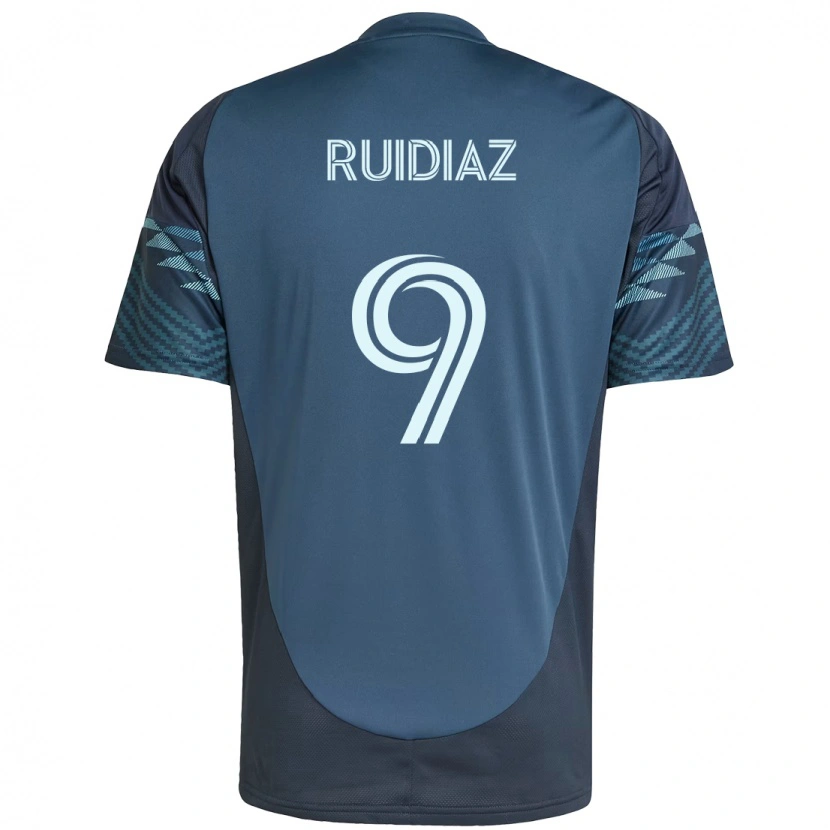 Danxen Men Raúl Ruidíaz #9 Light Blue Away Jersey 2025/26 T-Shirt