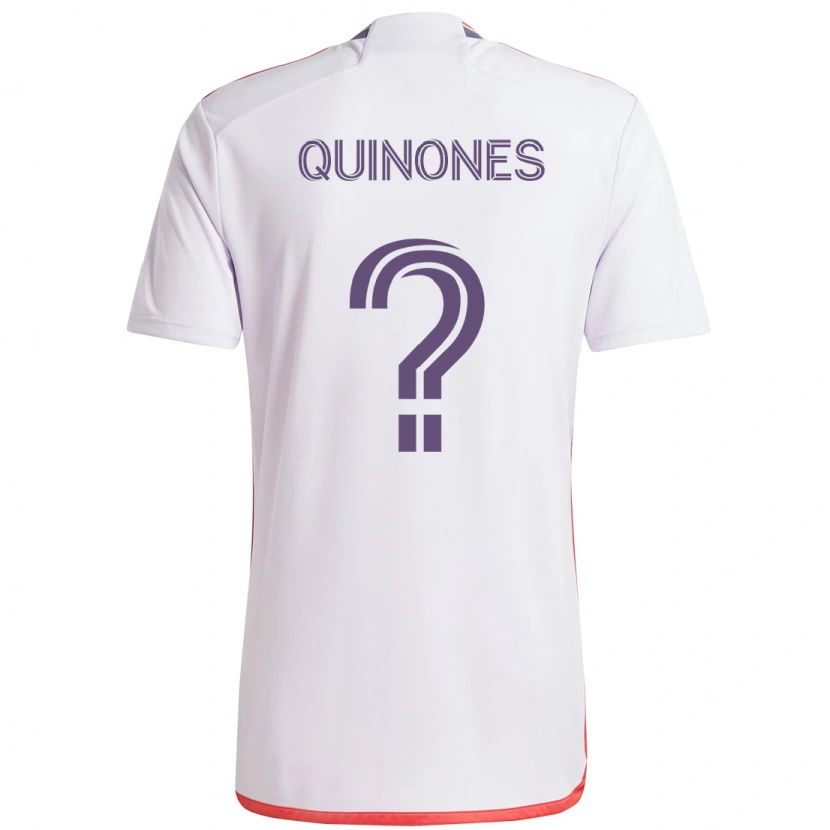 Danxen Men Lucas Quiñones #0 White Purple Away Jersey 2025/26 T-Shirt