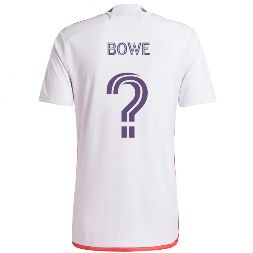 Danxen Men Thomas Bowe #0 White Purple Away Jersey 2025/26 T-Shirt