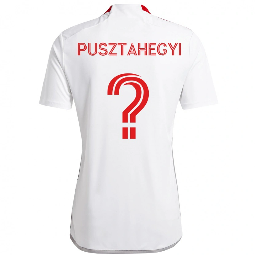 Danxen Men Tristan Pusztahegyi #0 White Red Away Jersey 2025/26 T-Shirt