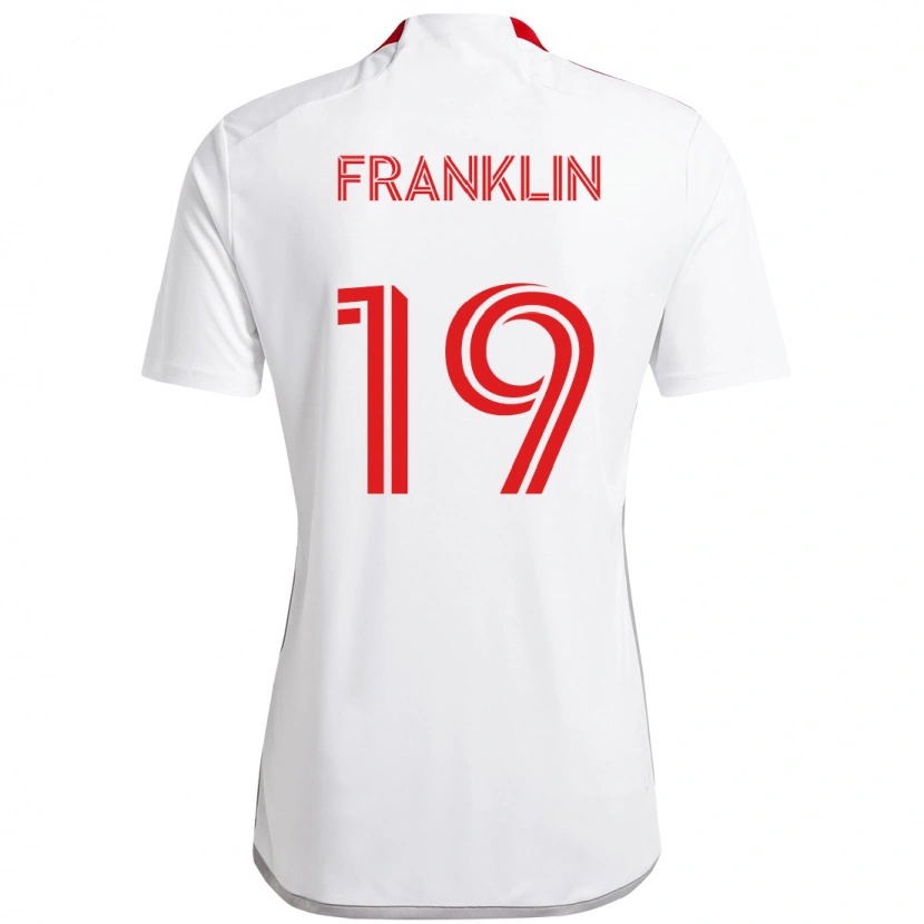 Danxen Men Kobe Franklin #19 White Red Away Jersey 2025/26 T-Shirt