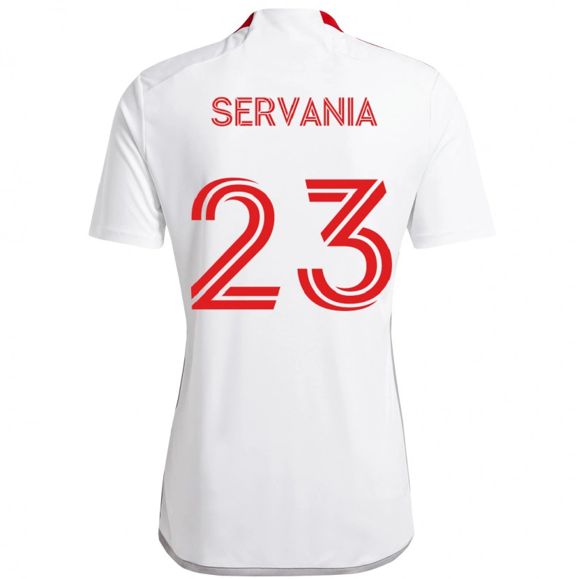 Danxen Men Brandon Servania #23 White Red Away Jersey 2025/26 T-Shirt