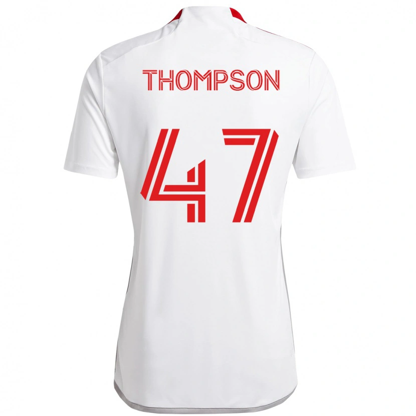 Danxen Men Kosi Thompson #47 White Red Away Jersey 2025/26 T-Shirt