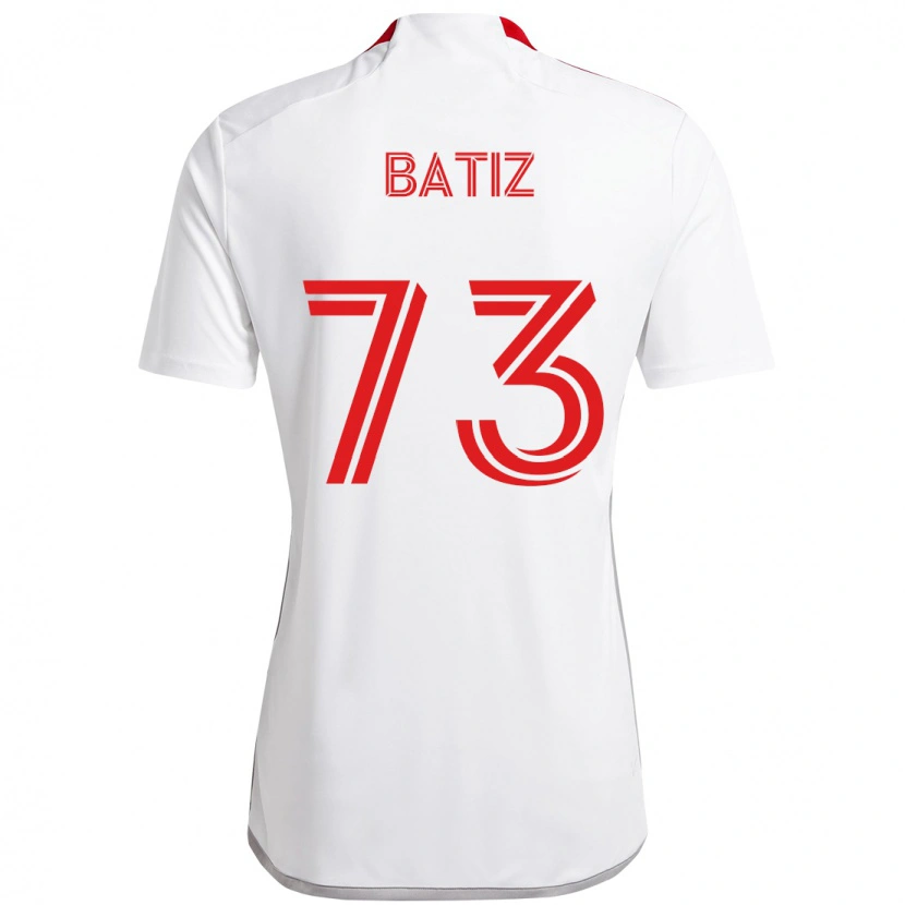 Danxen Men Jesus Batiz #73 White Red Away Jersey 2025/26 T-Shirt