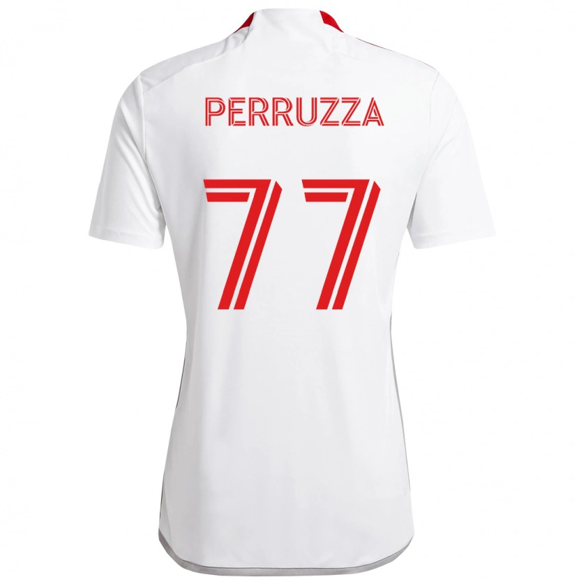 Danxen Men Jordan Perruzza #77 White Red Away Jersey 2025/26 T-Shirt
