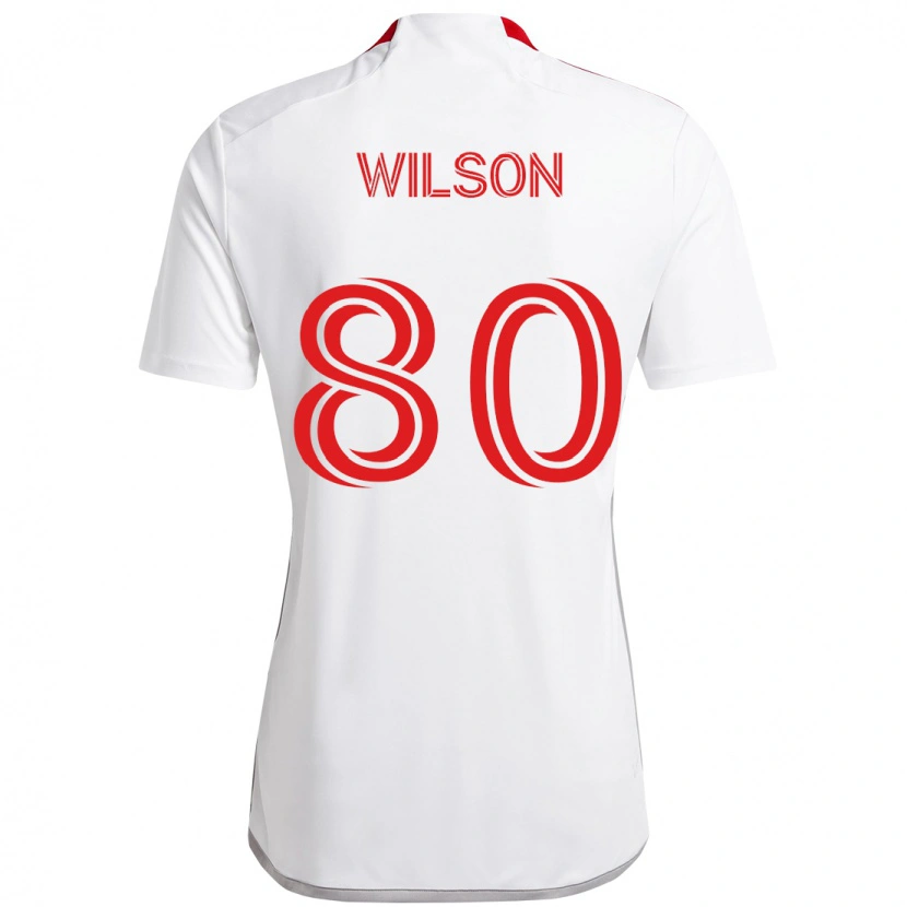 Danxen Men Shafique Wilson #80 White Red Away Jersey 2025/26 T-Shirt
