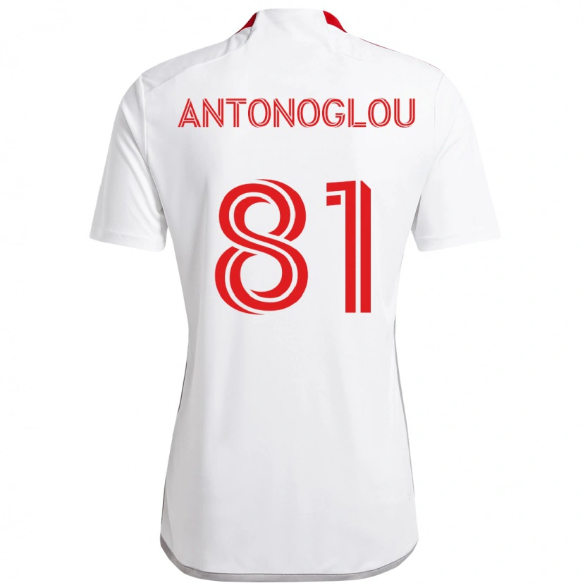 Danxen Men Themi Antonoglou #81 White Red Away Jersey 2025/26 T-Shirt