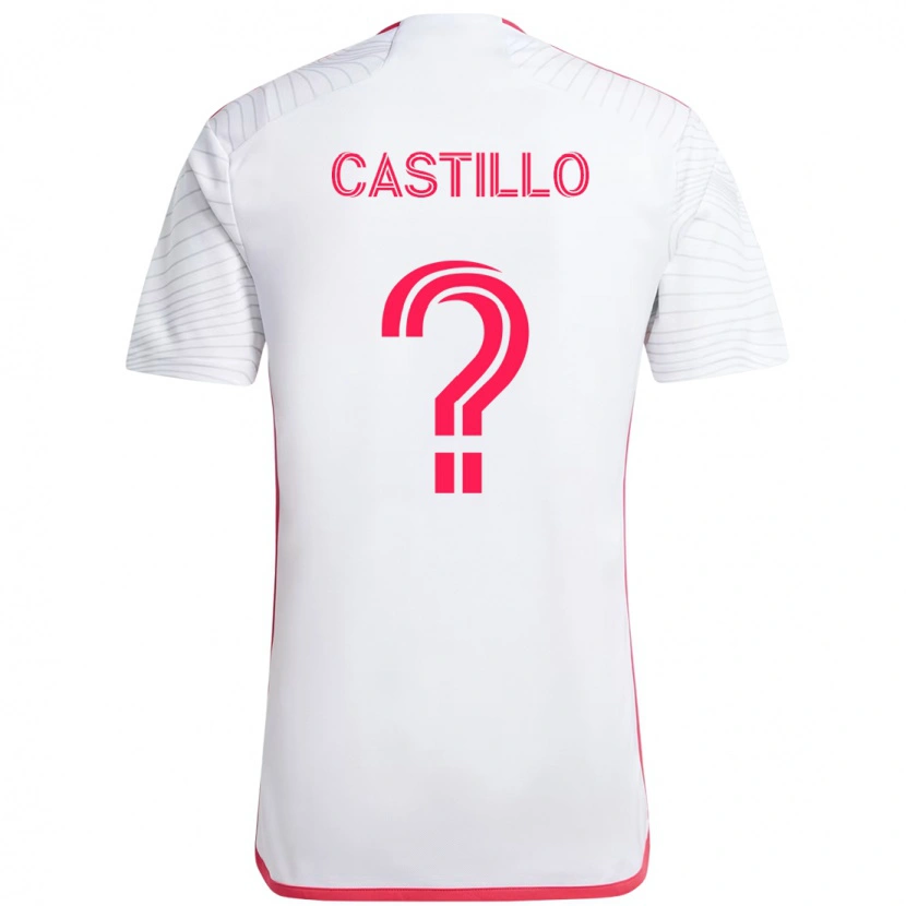 Danxen Men Jayson Castillo #0 White Magenta Away Jersey 2025/26 T-Shirt