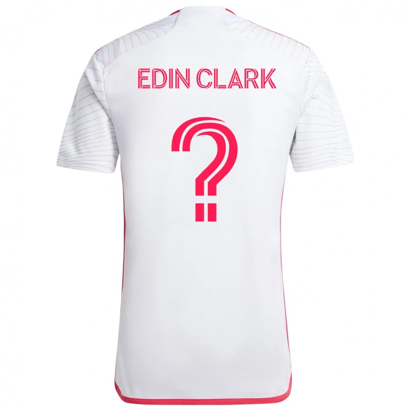 Danxen Men Edin Clark #0 White Magenta Away Jersey 2025/26 T-Shirt