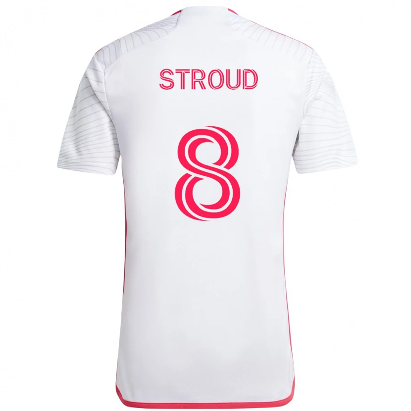 Danxen Men Jared Stroud #8 White Magenta Away Jersey 2025/26 T-Shirt