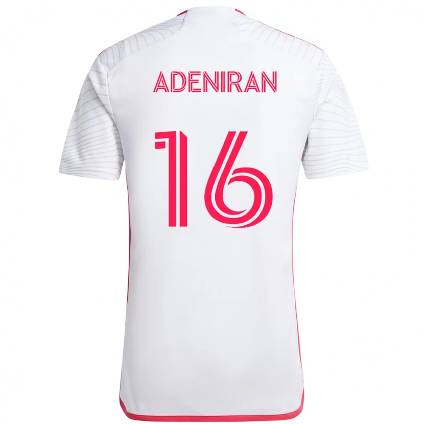 Danxen Men Samuel Adeniran #16 White Magenta Away Jersey 2025/26 T-Shirt