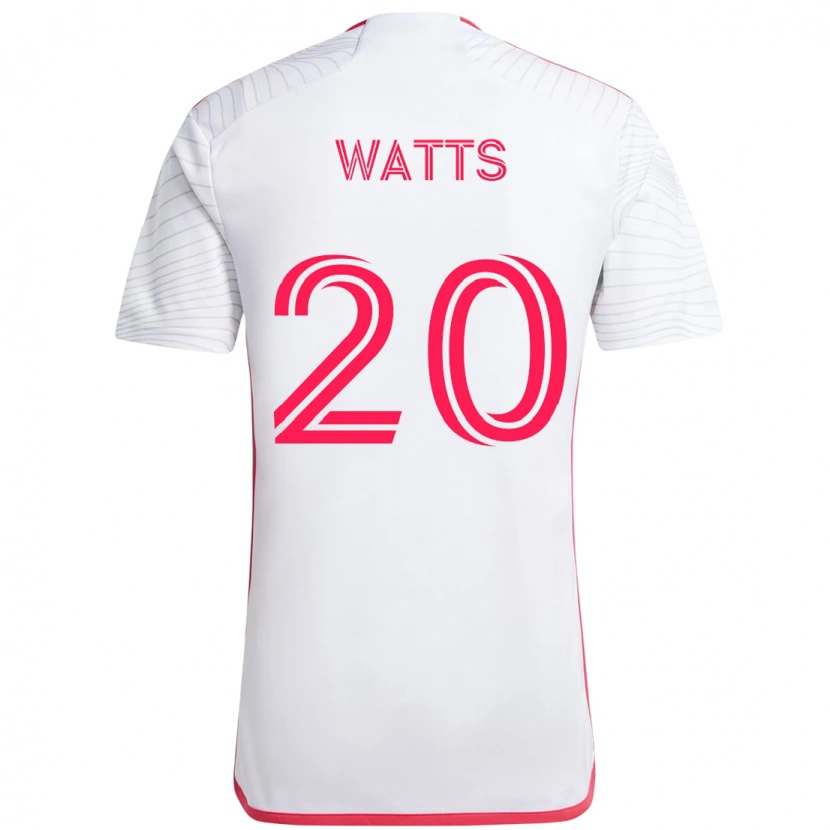 Danxen Men Akil Watts #20 White Magenta Away Jersey 2025/26 T-Shirt