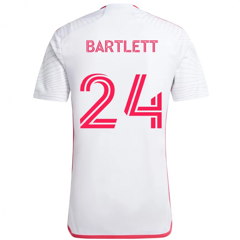 Danxen Men Lucas Bartlett #24 White Magenta Away Jersey 2025/26 T-Shirt