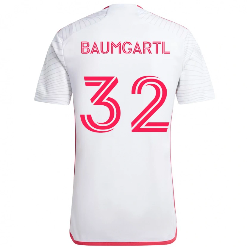 Danxen Men Timo Baumgartl #32 White Magenta Away Jersey 2025/26 T-Shirt