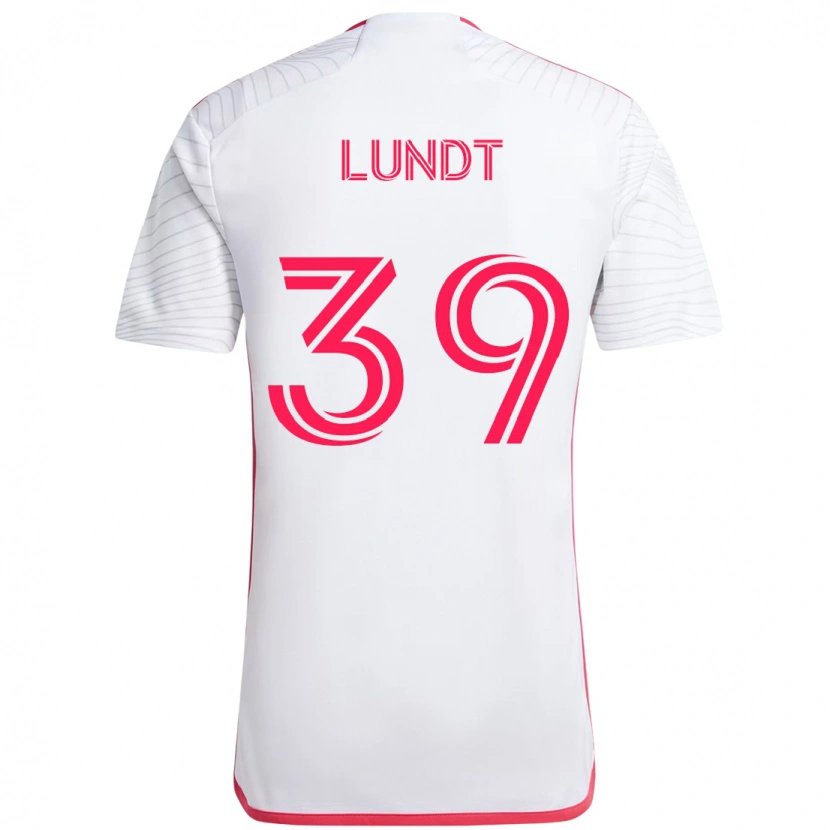 Danxen Men Ben Lundt #39 White Magenta Away Jersey 2025/26 T-Shirt