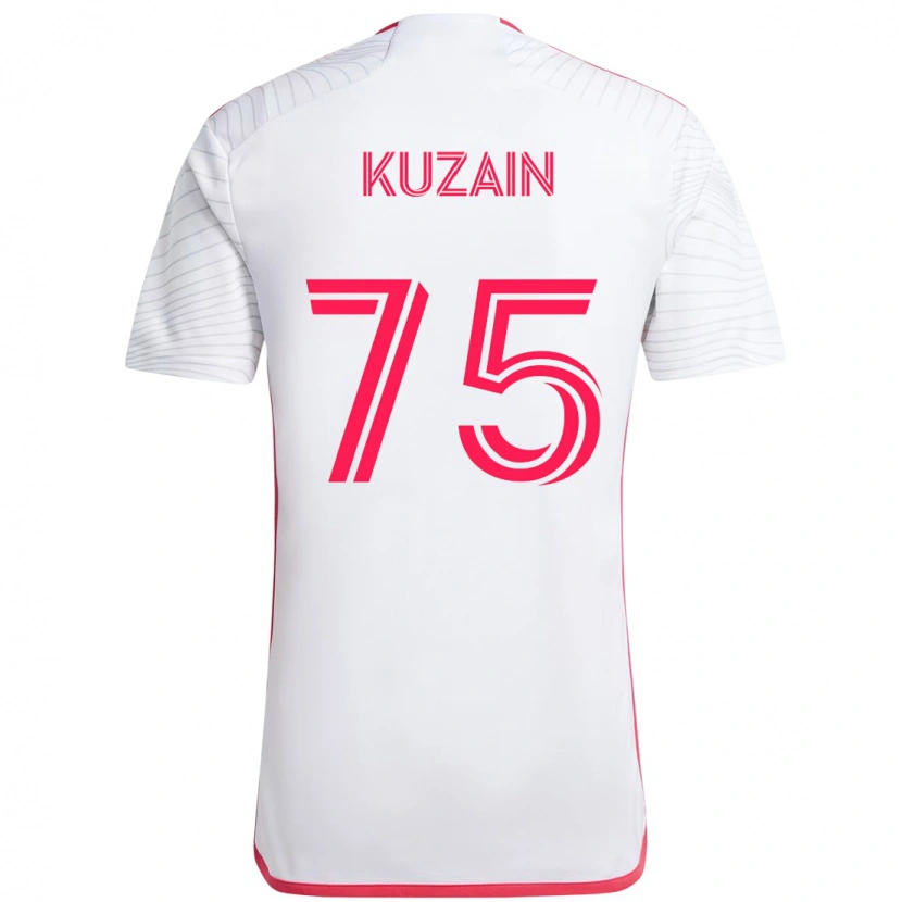 Danxen Men Wan Kuzain #75 White Magenta Away Jersey 2025/26 T-Shirt