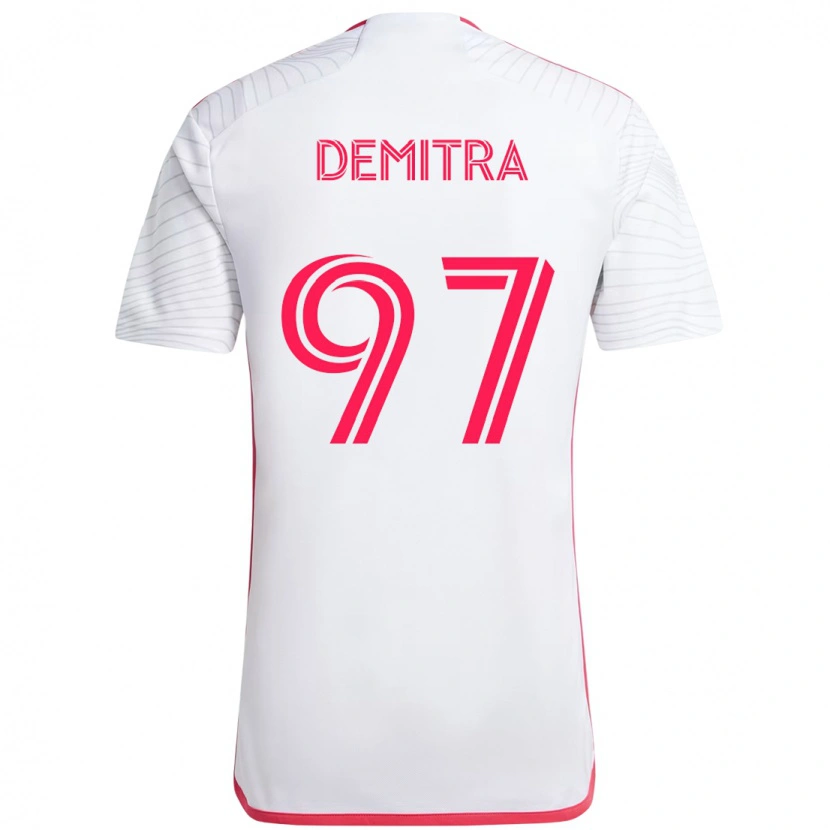 Danxen Men Lucas Demitra #97 White Magenta Away Jersey 2025/26 T-Shirt