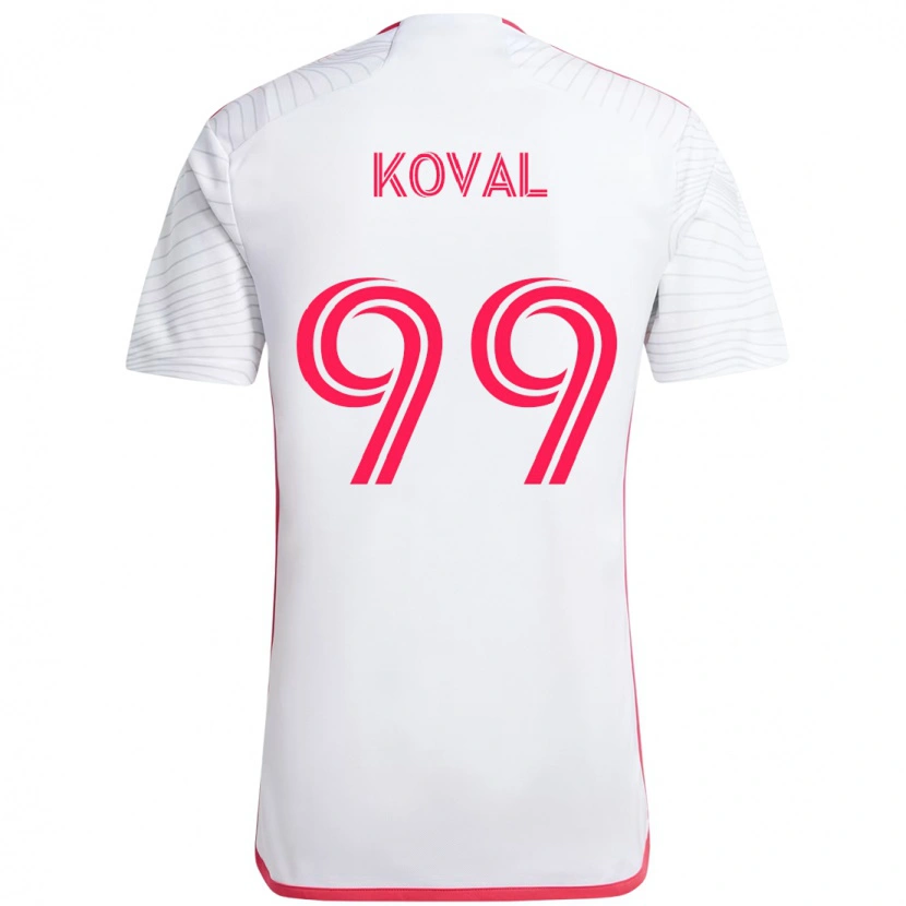 Danxen Men Stanislav Koval #99 White Magenta Away Jersey 2025/26 T-Shirt