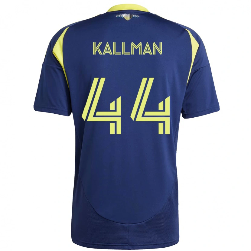 Danxen Men Brent Kallman #44 Navy Blue Yellow Away Jersey 2025/26 T-Shirt