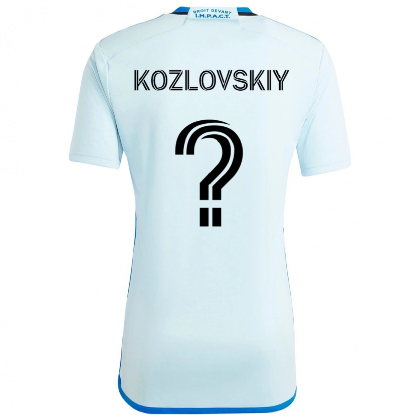 Danxen Men Sergei Kozlovskiy #0 Sky Blue Dark Blue Away Jersey 2025/26 T-Shirt