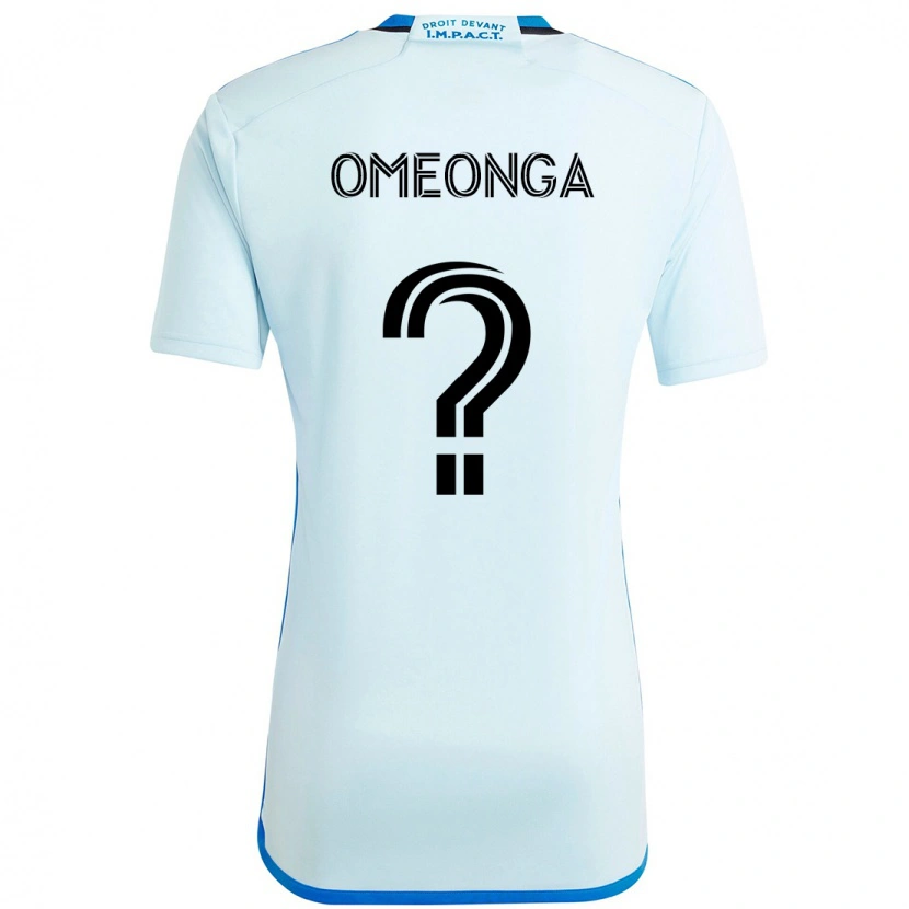 Danxen Men Jeremie Omeonga #0 Sky Blue Dark Blue Away Jersey 2025/26 T-Shirt