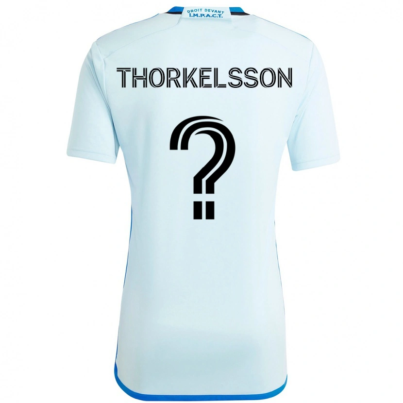 Danxen Men Róbert Orri Thorkelsson #0 Sky Blue Dark Blue Away Jersey 2025/26 T-Shirt