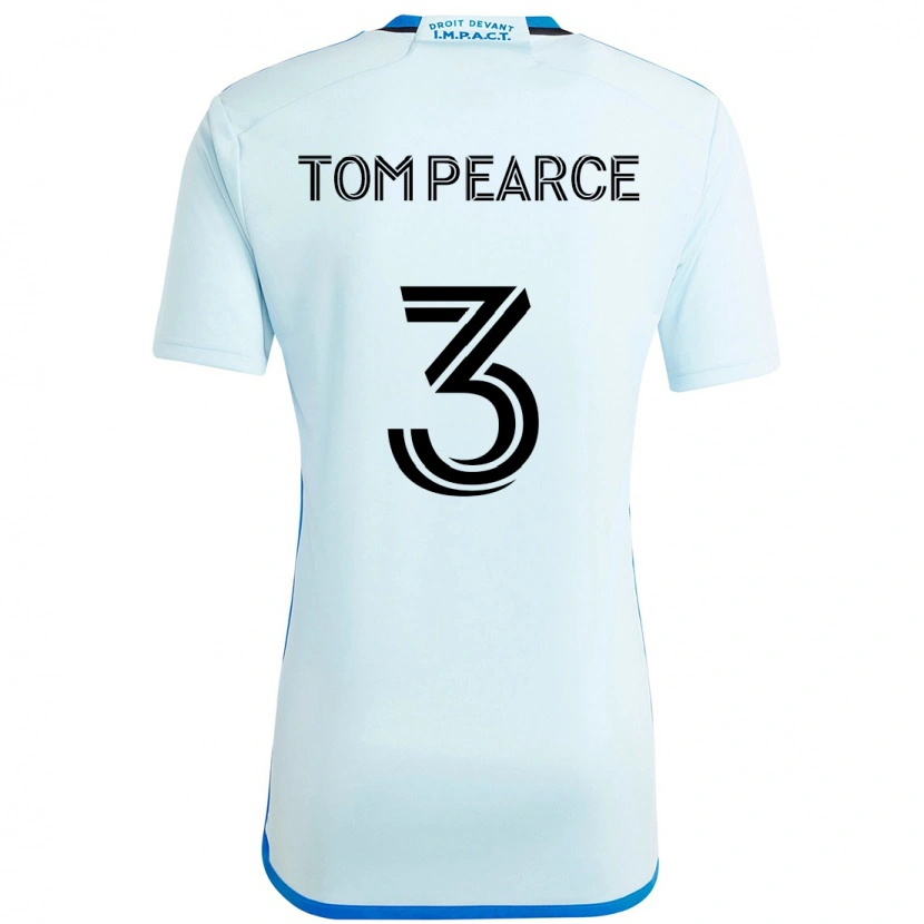 Danxen Men Tom Pearce #3 Sky Blue Dark Blue Away Jersey 2025/26 T-Shirt